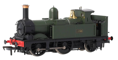 4S-517-003D GWR 517 Class 0-4-2 1158 G.W. Green Steam Locomotive - DCC Fitted