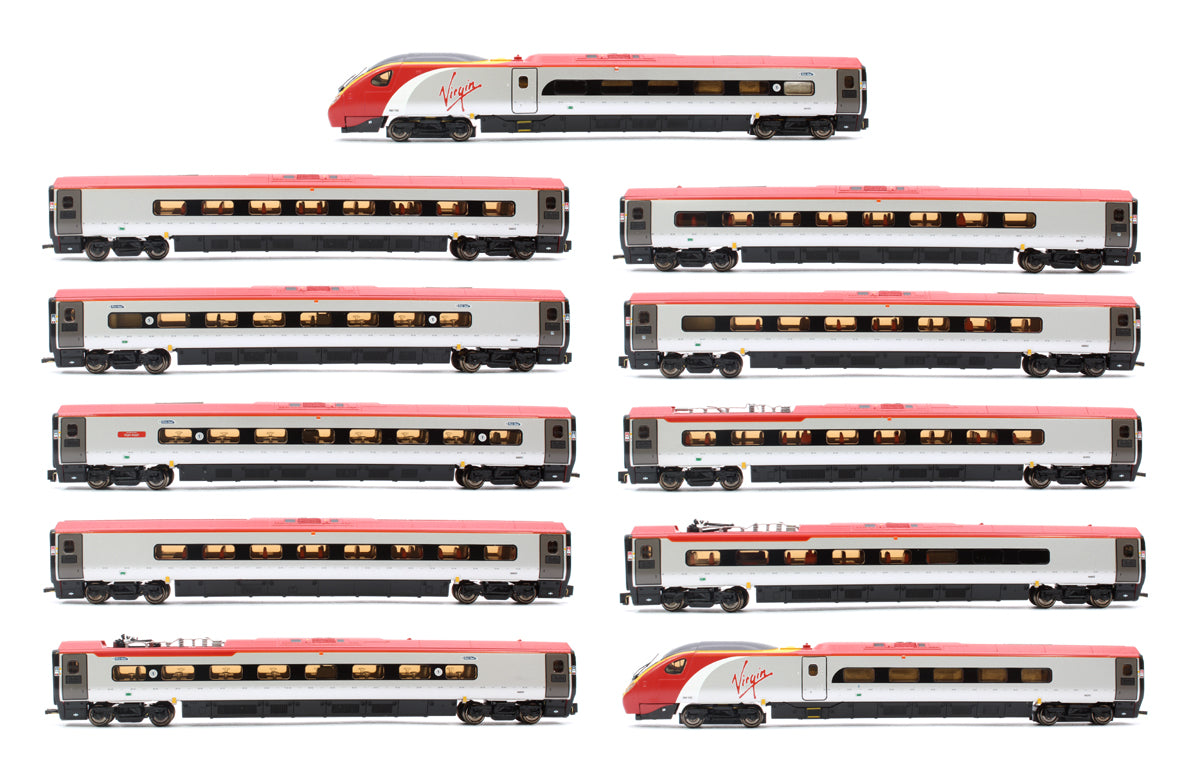 Pre-Owned Class 390 152 "Virgin Knight" 11 Car Pendolino in Virgin original livery (grey doors)