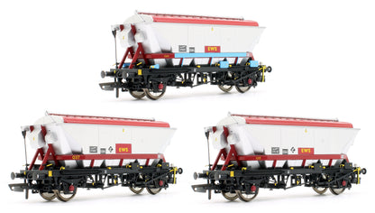 Pre-Owned Set of 3 CDA China Clay Wagons - EWS Livery - Pack 1