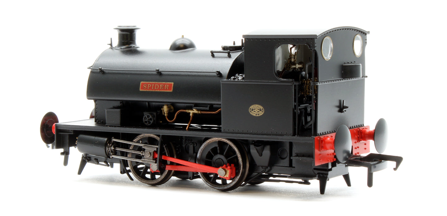 Hawthorn Leslie 0-4-0 Green `Spider' Black Park Colliery - Steam Tank Locomotive - DCC Fitted