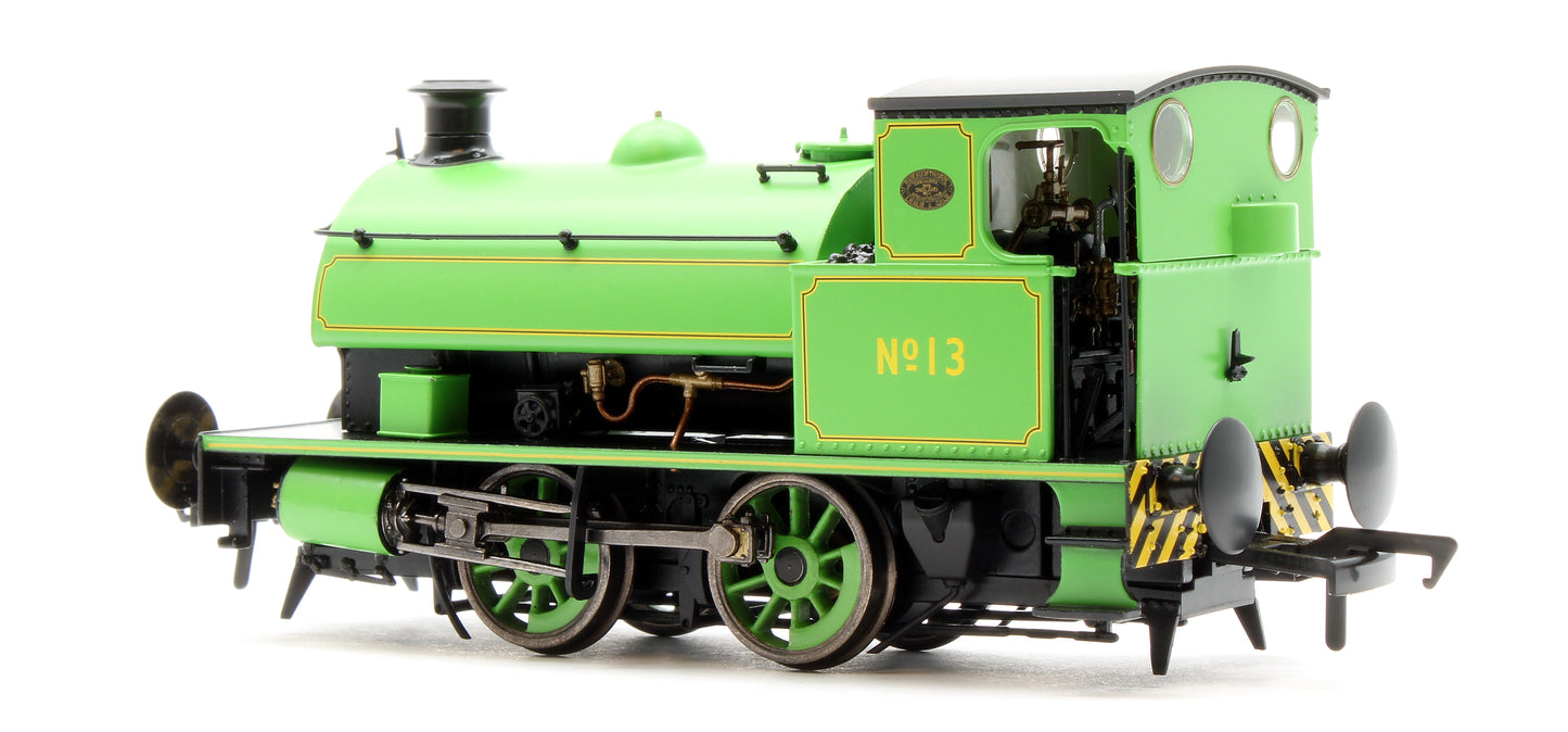 Hawthorn Leslie 0-4-0 Yellow Chevrons  Newcastle Electric Supply 13 - Steam Tank Locomotive - DCC Sound Fitted