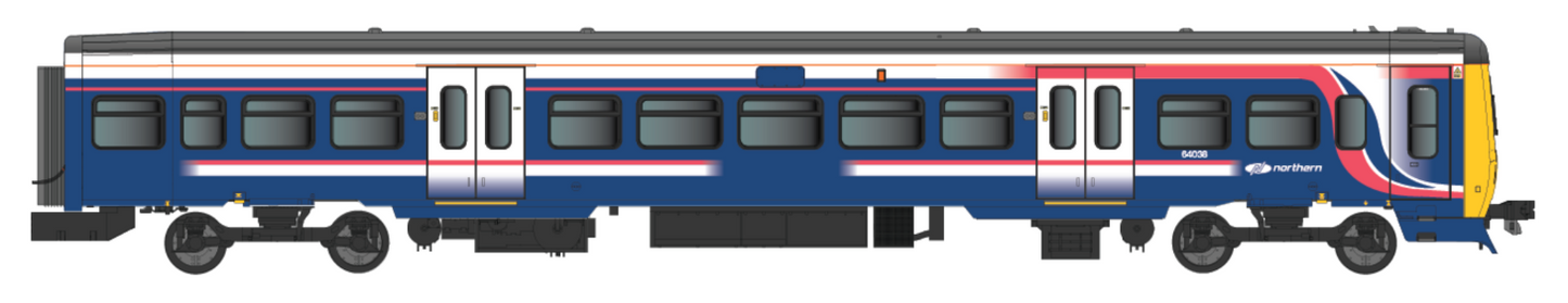 Class 323 First North Western “Barbie” with Northern branding 3 Car EMU Set - DCC Fitted