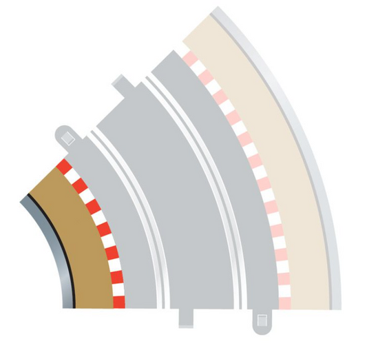 Radius 2 Curve Inner Borders 45° x 4