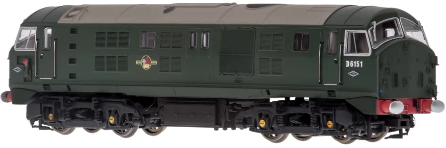 4D-025-006S Class 21 D6151 BR Green (With Tablet Catcher) Diesel Locomotive - DCC Sound