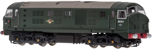 4D-025-006D Class 21 D6151 BR Green (With Tablet Catcher) Diesel Locomotive - DCC Fitted