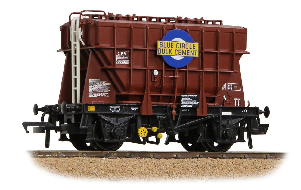 BR 22T CPV Presflo Bulk Powder Wagon BR Bauxite 'Blue Circle' No.B888556