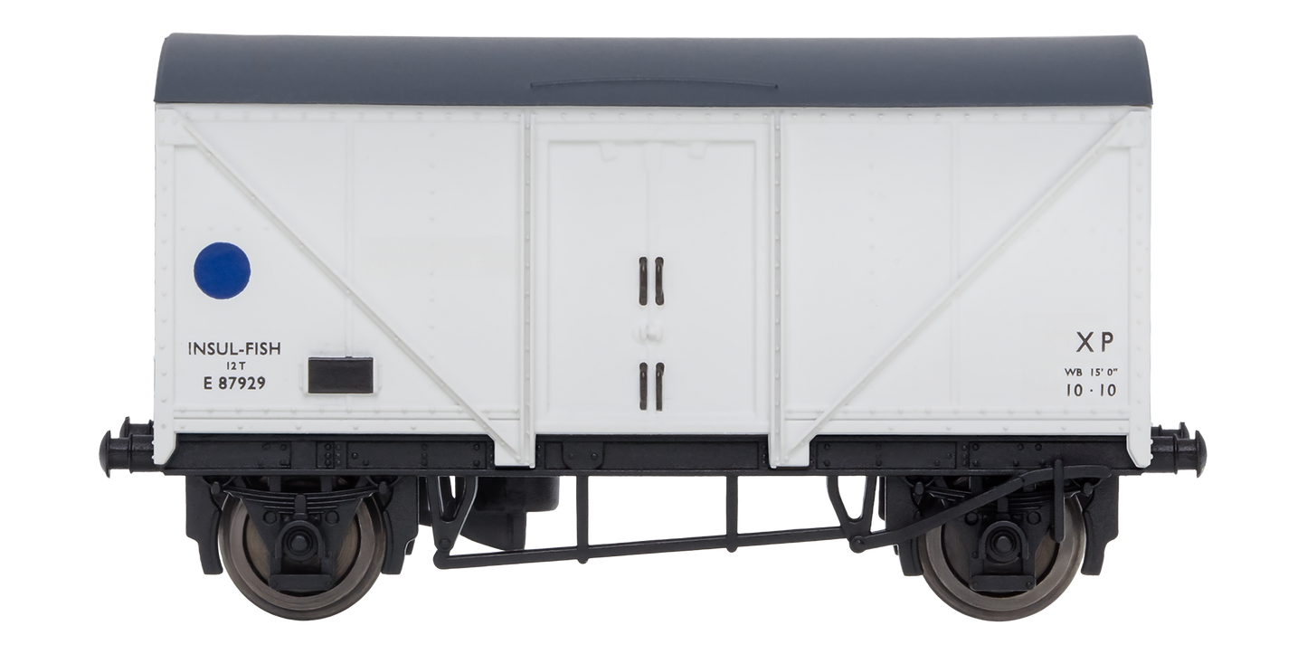 2F-019-010 Blue Spot Fish Van White E87929