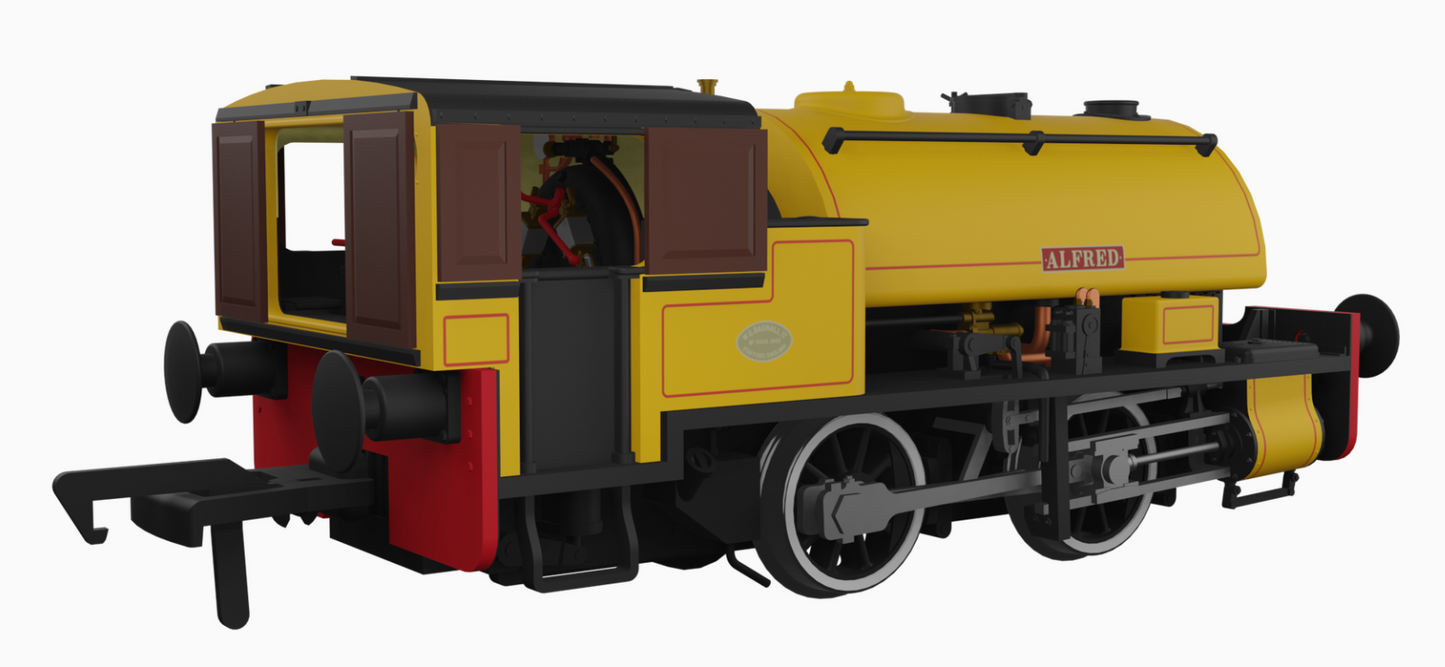 Port of Par Bagnall - 'Alfred' Port of Par Yellow (As Preserved) Steam Locomotive - DCC Sound