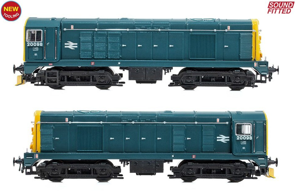 371-032CSF Class 20/0 Disc Headcode & Tablet Catcher Recess 20098 BR Blue Diesel Locomotive - DCC Sound
