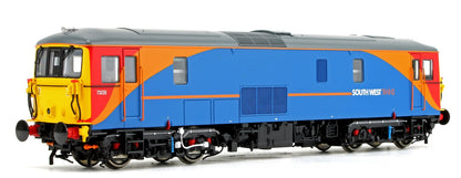 Pre-Owned Class 73 235 South West Trains (Blue/Orange/Red Livery) Electro Diesel Locomotive - DCC Sound Fitted