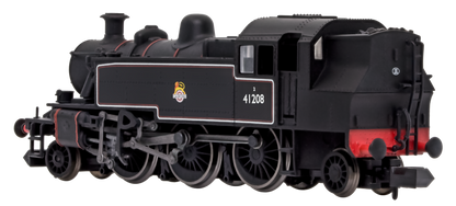 Ivatt 2-6-2T 41208 BR Early Crest Lined Black - DCC Fitted