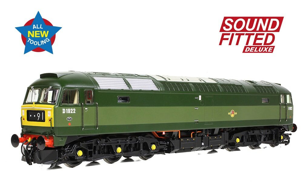 Class 47/0 D1922 BR Two-Tone Green (Small Yellow Panels) Diesel Locomotive - DCC Sound Deluxe
