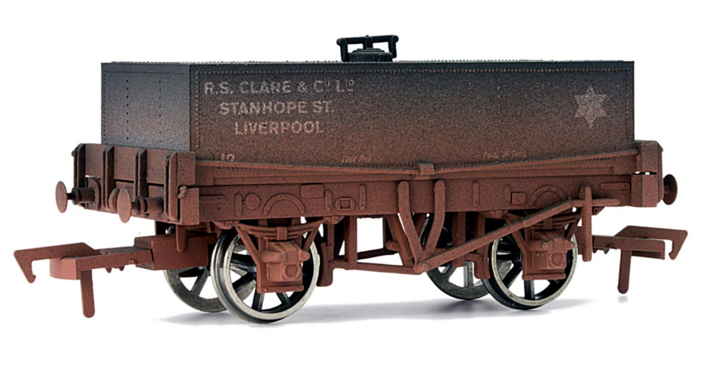 Clare, Liverpool Rectangular Tank Wagon No.12 - Weathered