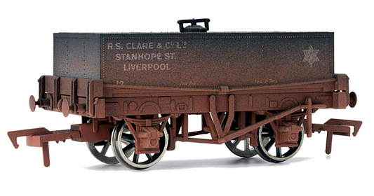 Clare, Liverpool Rectangular Tank Wagon No.12 - Weathered