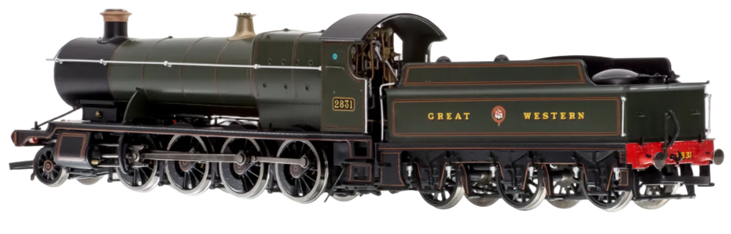 4S-009-001D Class 28xx / 2884 2831 Lined Great Western Green 2-8-0 Steam Locomotive - DCC Fitted