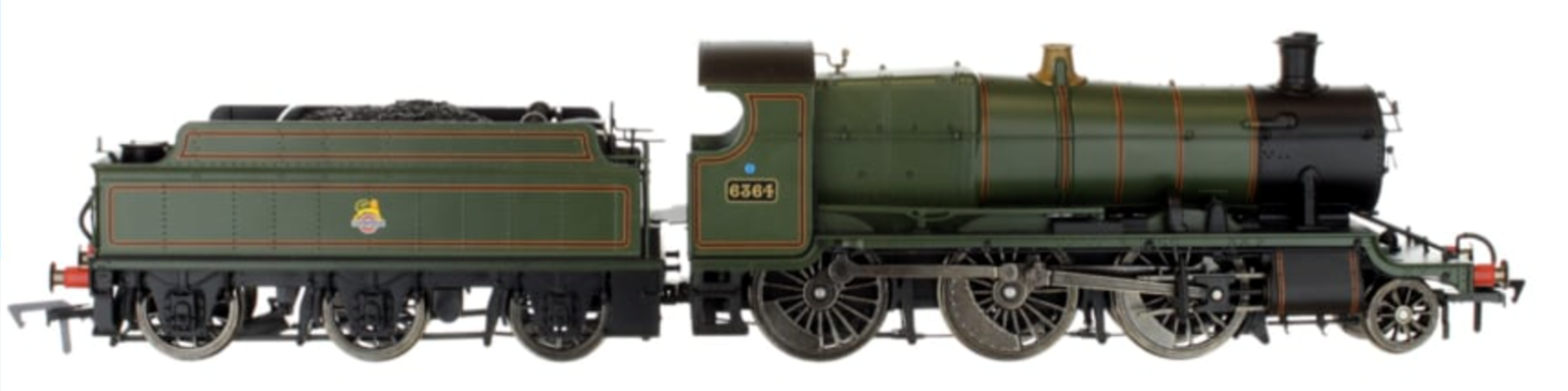 GWR Mogul 2-6-0 Locomotive #6364 in Lined Green with early Lion & Wheel Crest (BR)