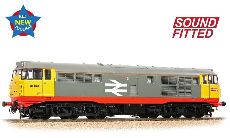 Class 31/1 Refurbished 31149 BR Railfreight (Red Stripe) Diesel Locomotive - DCC Sound