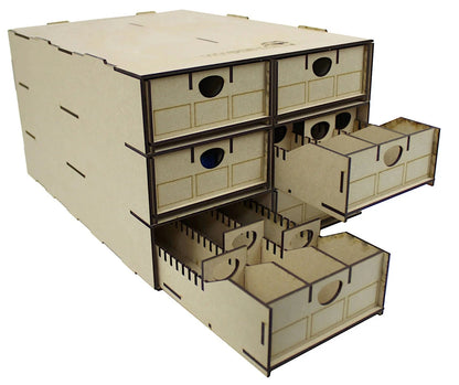 WWS Rolling Stock Storage Box 6x Multi-Cpt Drawers