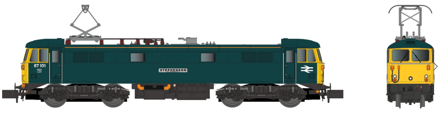 Class 87 Stephenson 87101 BR Blue Electric Locomotive