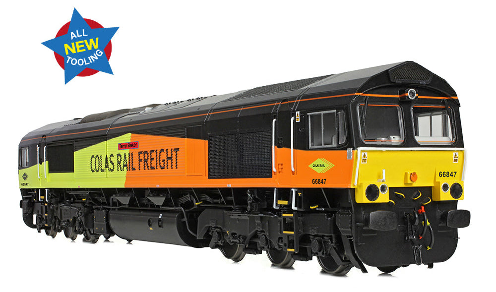Class 66/8 66847 'Terry Baker' Colas Rail Freight Diesel Locomotive