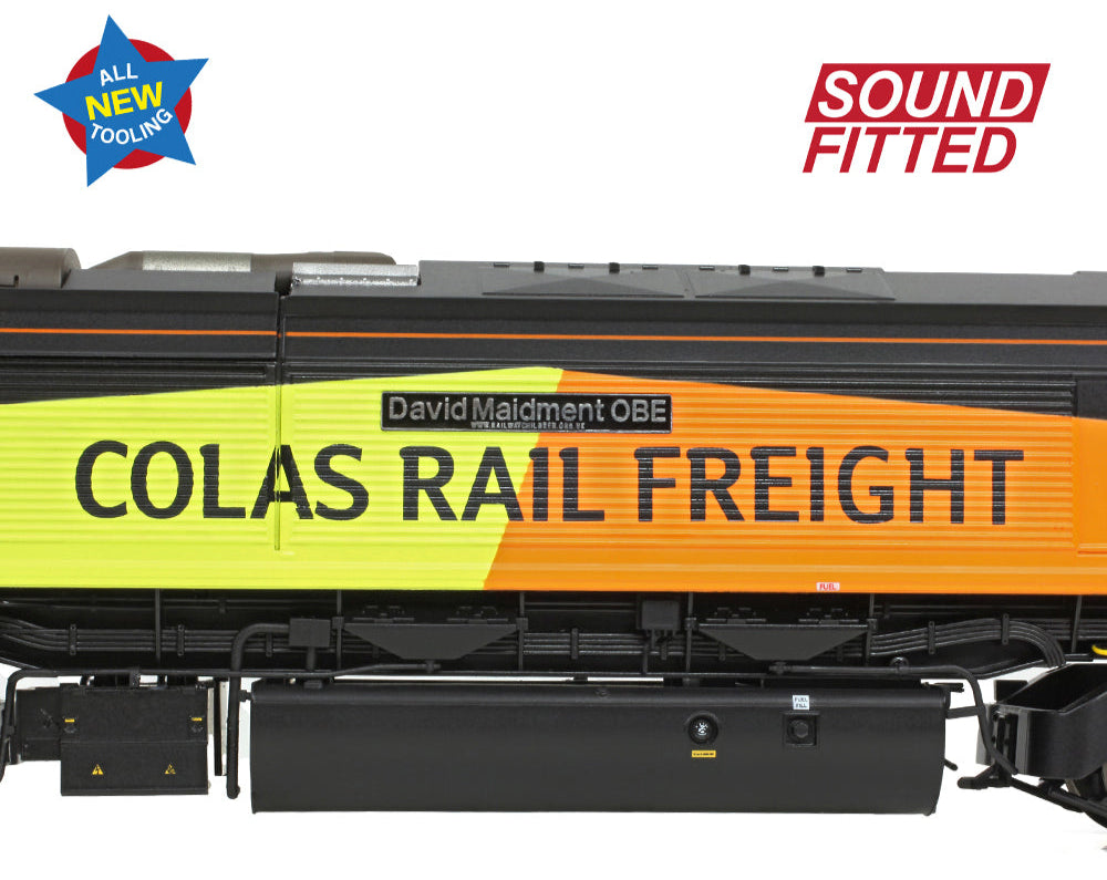Class 66/8 66850 'David Maidment OBE' Colas Rail Freight Diesel Locomotive - DCC Sound