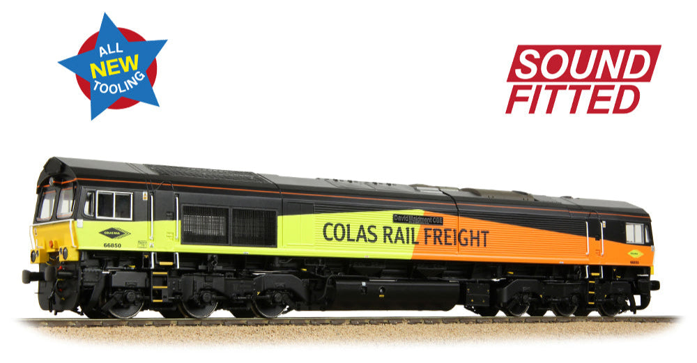 Class 66/8 66850 'David Maidment OBE' Colas Rail Freight Diesel Locomotive - DCC Sound