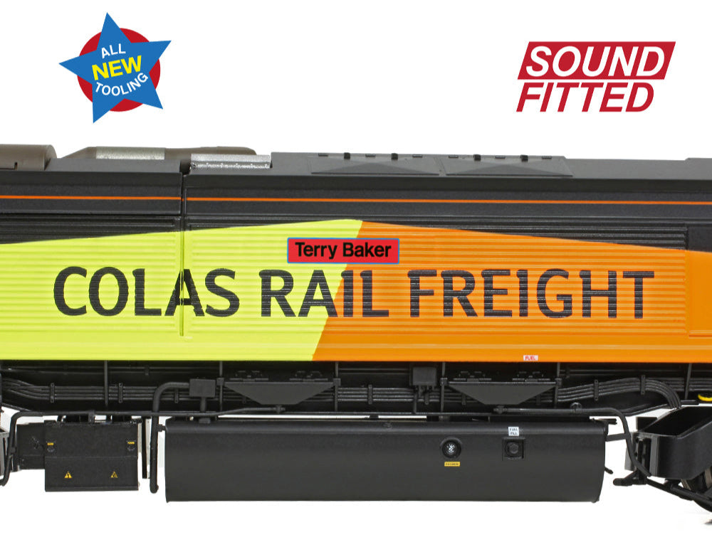 Class 66/8 66847 'Terry Baker' Colas Rail Freight Diesel Locomotive - DCC Sound