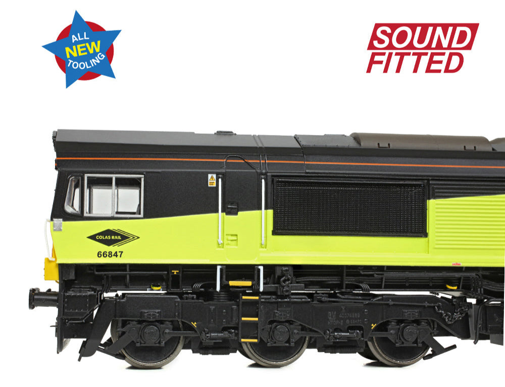 Class 66/8 66847 'Terry Baker' Colas Rail Freight Diesel Locomotive - DCC Sound
