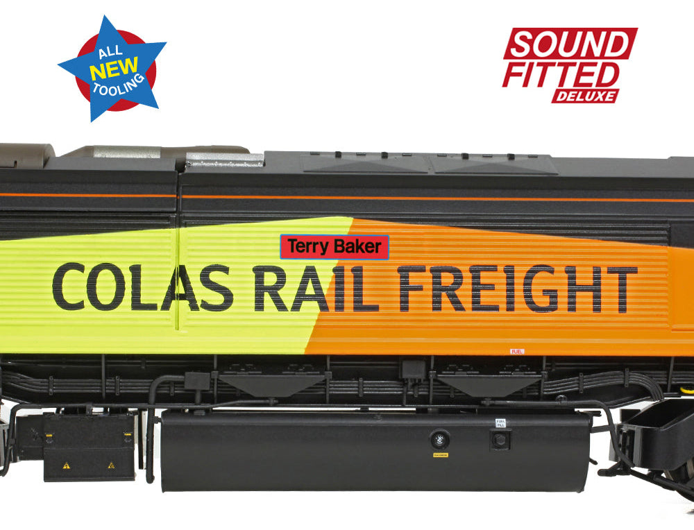 Class 66/8 66847 'Terry Baker' Colas Rail Freight Diesel Locomotive - Deluxe DCC Sound