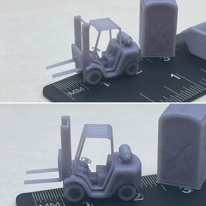 N Gauge Forklift (Single Pack) - Unpainted Model Kit