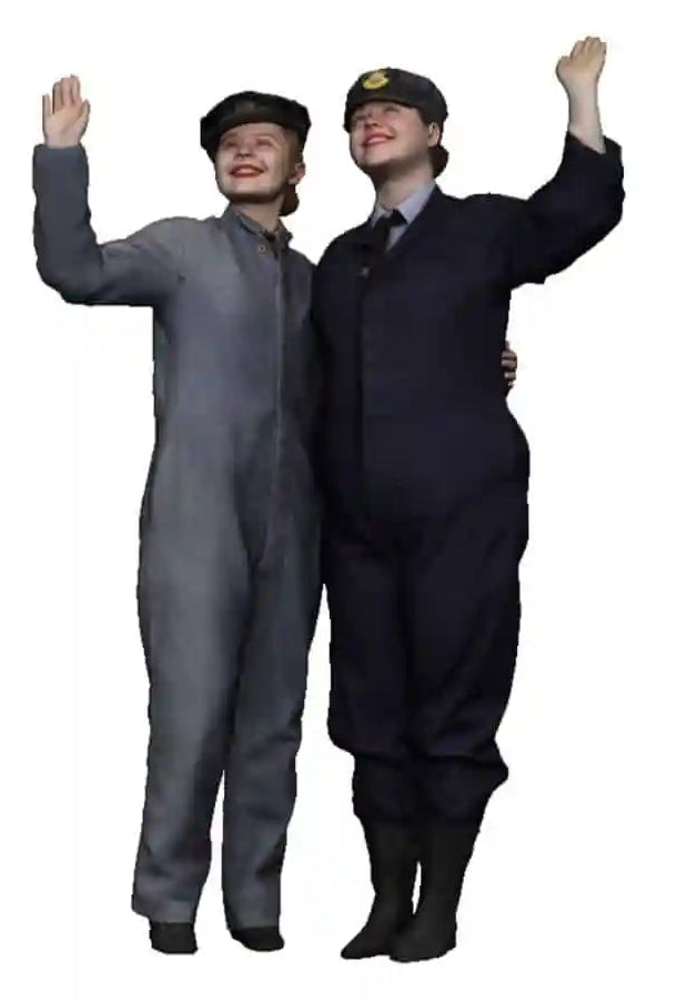 1:48 Scale RAF Through the Ages - World War Two - WAAFs Waving
