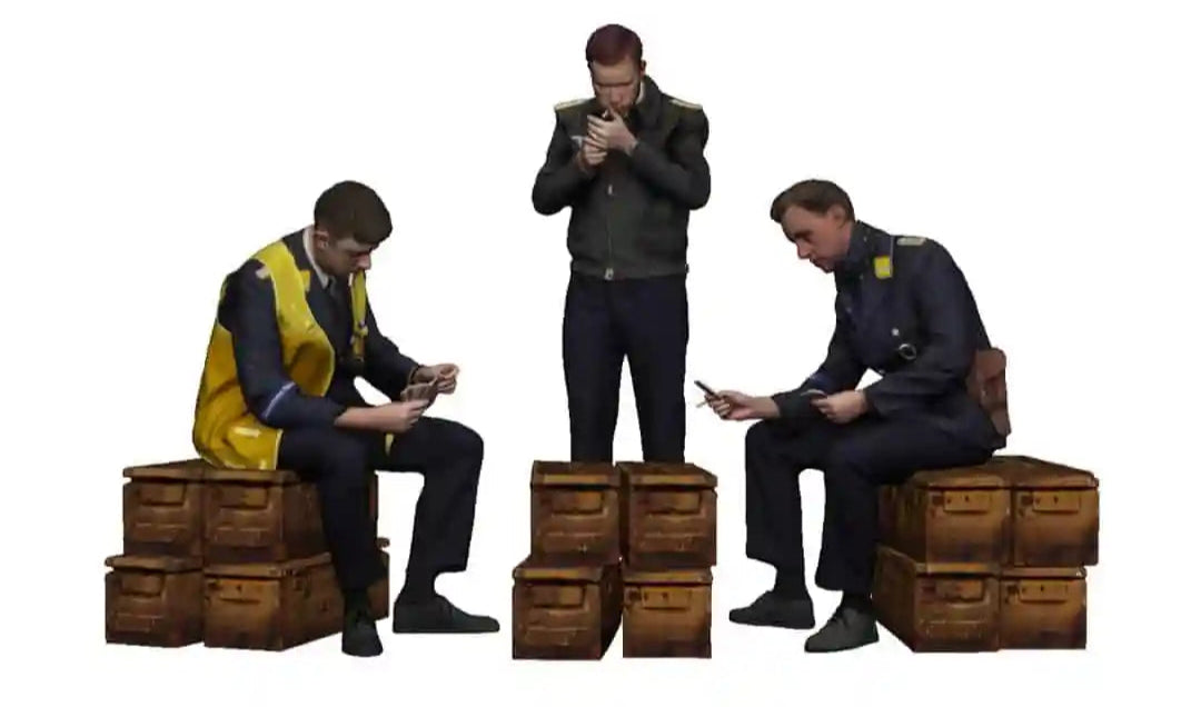 1:32 Scale - World War Two - Luftwaffe Pilots playing cards