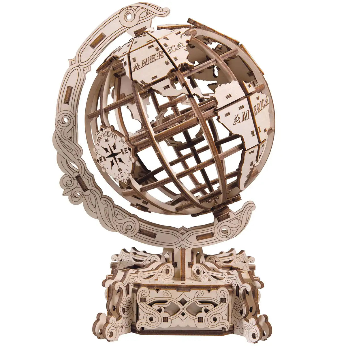 3D Wooden Travel Puzzle - World Globe