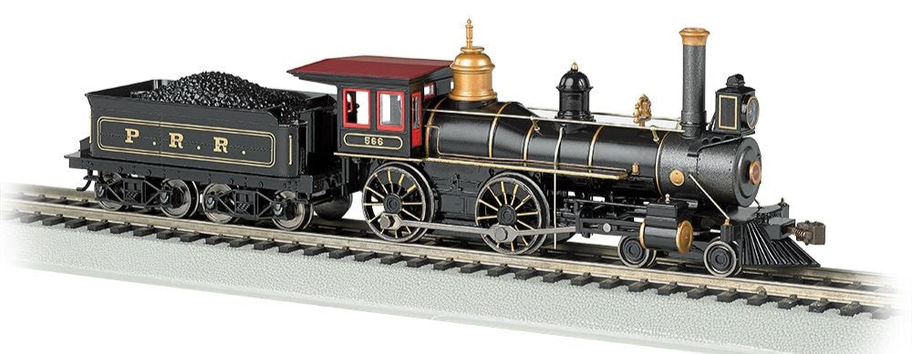 4-4-0 American - Pennsylvania Steam Locomotive with Coal Load