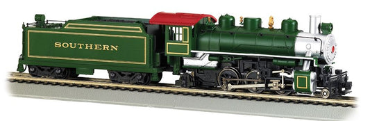 Prairie 2-6-2 w/Smoke & Tender - Southern (Green) Steam Locomotive