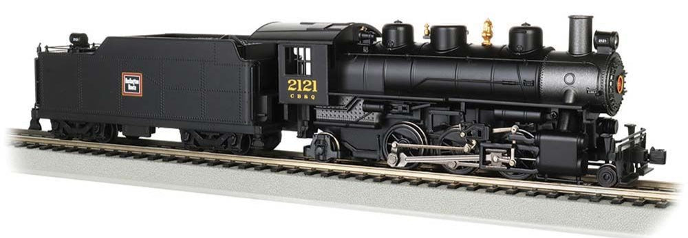 51508 Prairie 2-6-2 w/Smoke & Tender - Cb & Q #2121 Steam Locomotive