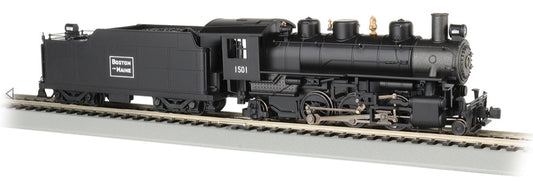 Prairie 2-6-2 w/Smoke & Tender - Boston & Maine #1501 Steam Locomotive