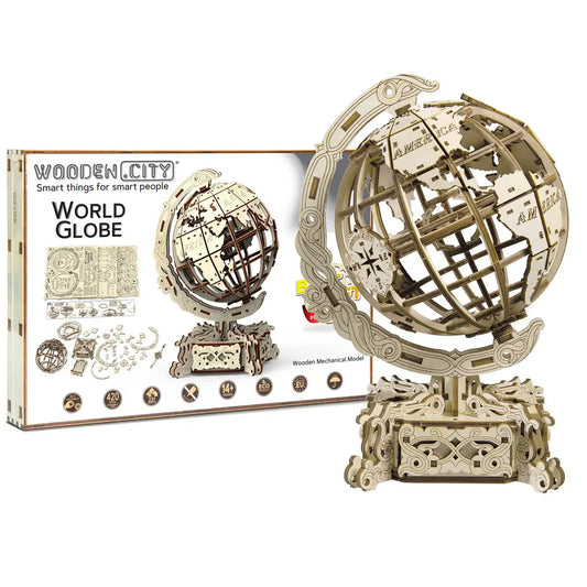 3D Wooden Travel Puzzle - World Globe