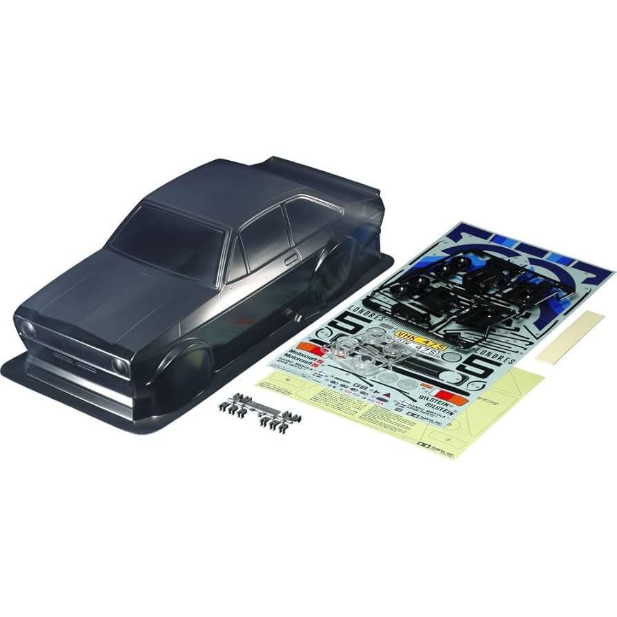 Pre-Owned Tamiya 51658 Ford Escort Mk.II Rally Body Parts Set, (M06/M07/M08/MF-01x), NIB