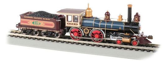 4-4-0 American - Union Pacific #119 Steam Locomotive with Coal Load - DCC Sound