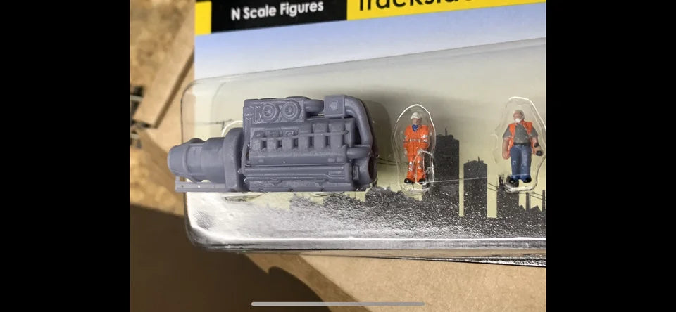 N Gauge Class 43 Engine (Single Pack) - Unpainted Model Kit