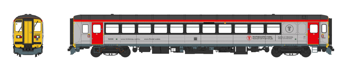 Class 153 Transport for Wales Grey/Red 153906 Diesel Locomotive