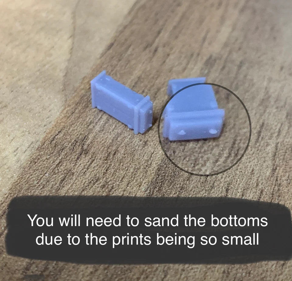 N Gauge Lineside Cabinets (Pack of 6) - Unpainted Model Kit