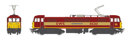 Class 86/2 86261 'Rail Charter Partnership' EWS Red/Gold Electric Locomotive