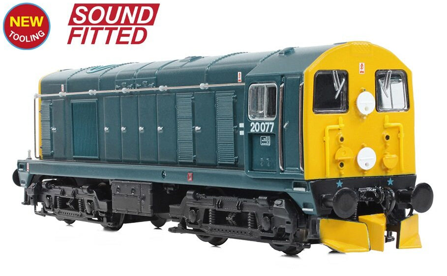 371-032BSF Class 20/0 Disc Headcode & Tablet Catcher Recess 20077 BR Blue Diesel Locomotive - DCC Sound