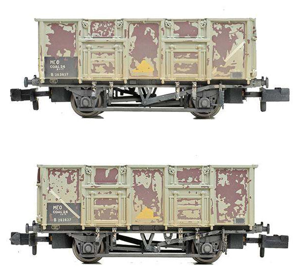 378-052 BR 24.5T Mineral Wagon BR Grey (TOPS) - Weathered