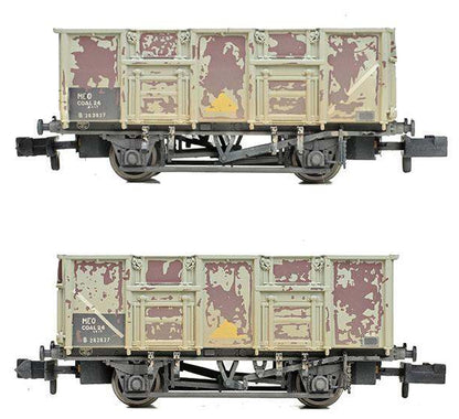 378-052 BR 24.5T Mineral Wagon BR Grey (TOPS) - Weathered