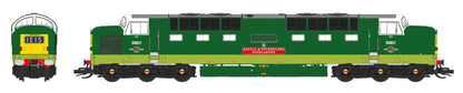 Class 55 'Deltic' BR Green D9021 Argyll & Sutherland Highlander (Small Yellow Panels) Diesel Locomotive