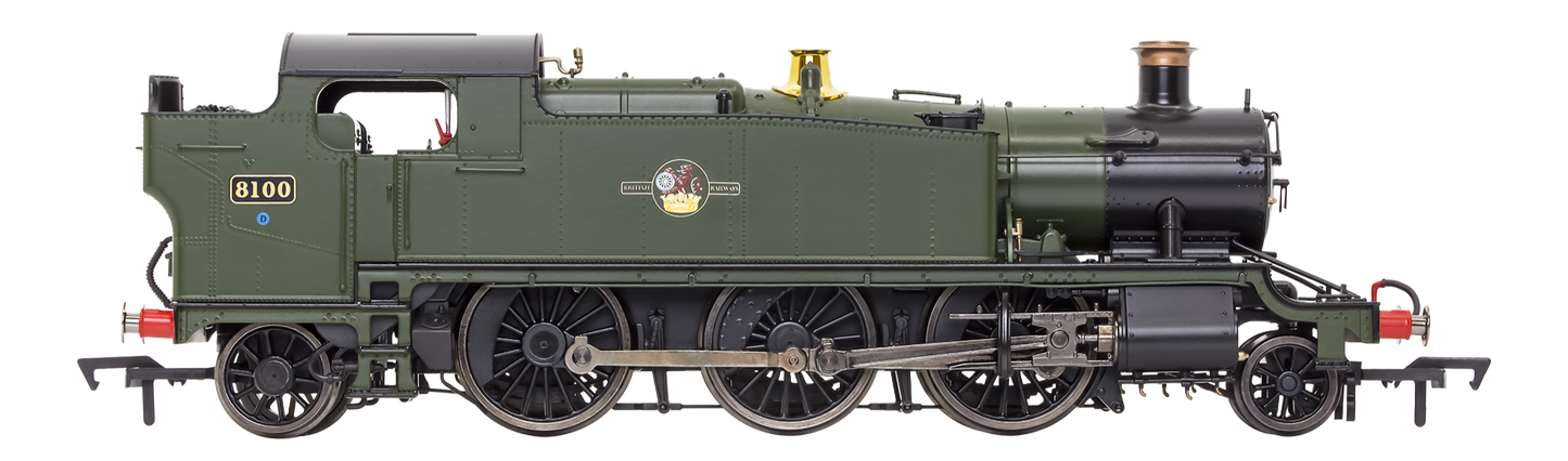 Large Prairie 8100 BR Green Late Crest Steam Locomotive