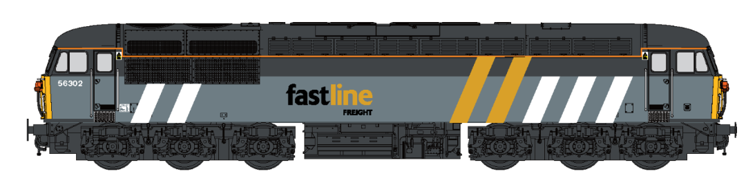 Class 56 56302 Fastline Diesel Locomotive